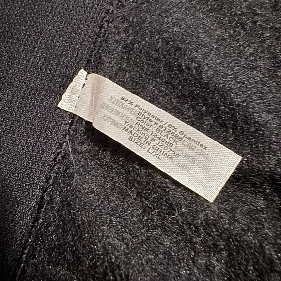 Black Fleece Lined Tights Size L/XL - Picture 2 of 2